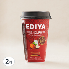 이디야 토피넛 시그니처 라떼, 2개, 300ml