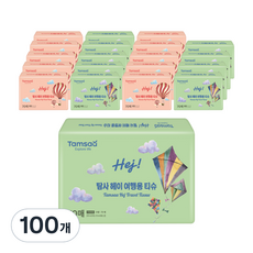 탐사 헤이 여행용티슈 2겹 70매, 100개
