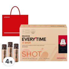 에브리타임 샷 20p + 쇼핑백, 400ml, 4개