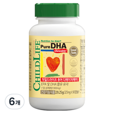 CHILDLIFE 孩童DHA Omega-3膠囊 草莓口味, 29.25g, 6罐