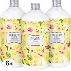 부케가르니 딥퍼퓸 섬유유연제 일랑일랑 본품, 1000ml, 6개
