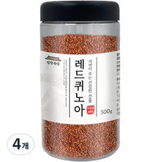 건강곡간 페루산 레드퀴노아 통, 500g, 4개