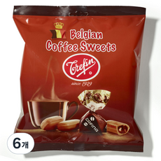  트레핀 벨기안 커피맛 스위트 캔디, 500g, 6개 