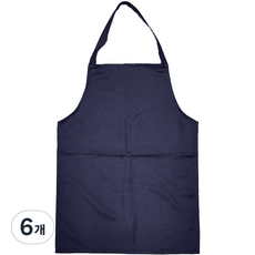 손님용 식당용 업소용 미니 목걸이형 앞치마, 네이비, 6개