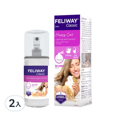 FELIWAY 費利威噴劑 2入組，舒緩貓咪壓力，減少亂抓亂尿，獸醫推薦, 2入