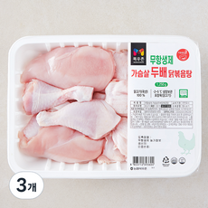 목우촌 무항생제 가슴살 두배 닭고기 닭볶음탕용 (냉장), 1250g, 3개 1250g × 3개 섬네일