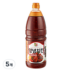 청우식품 양념치킨 매운맛소스, 2.1kg, 5개