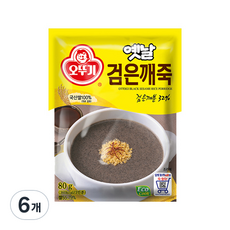 오뚜기 옛날 검은깨죽, 80g, 6개