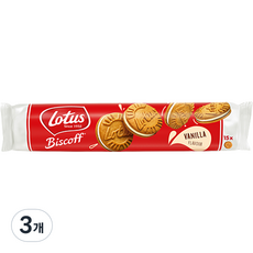 로투스 비스코프 샌드 바닐라크림맛, 150g, 3개