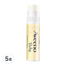 Aveeno 艾惟諾 嬰兒燕麥舒緩護唇膏 4g, 5支