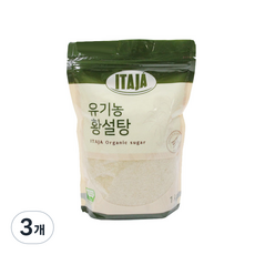 이타자 유기농 황설탕, 1kg, 3개