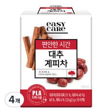 녹차원 이지케어 대추계피차, 4개, 10개입, 2g