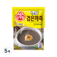 오뚜기 옛날 검은깨죽, 80g, 5개