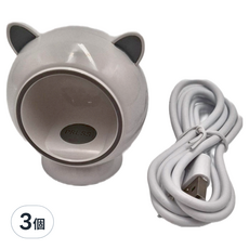 迷你小貓單指美甲光療機 附充電線, 6W, 3燈珠, 30秒速乾, X2, 3個