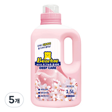 베어블 딥케어 초고농축 울세제 체리블라썸 본품, 5개, 1.5L