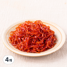 오징어 실채 양념볶음, 300g, 4개