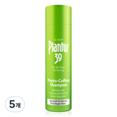 플란투어39 식물성 카페인 샴푸, 250ml, 5개