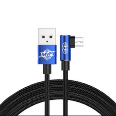 Baseus 倍思 MVP王者彎頭 IOS數據線, 適用於Lightning接口, 100cm/200cm可選, 2m, 藍色, 1條