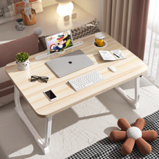 오브민 LPM 접이식 다용도상 베드테이블 대형 700 x 480 x 320 mm, 라이트 우드 라이트 우드