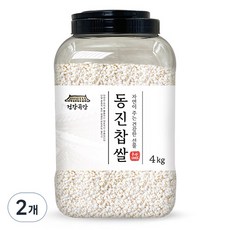 건강곡간 동진 찹쌀, 4kg, 2개 4kg, 2통