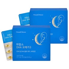 비타민하우스 마망스 DHA 오메가3, 60정, 2개