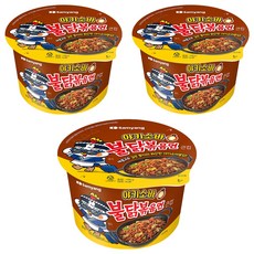 불닭볶음면 야끼소바 큰컵라면 100g, 3개