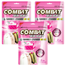 COMBAT 威滅 衣櫃除蟲片吊掛式 SPA Set 2入, 除蟲菊精配方-SPA舒緩香氛, 衣櫃用, 6個月長效除蟲, 3包