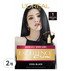 로레알파리 NEW 엑셀랑스 크림, 1호 쿨블랙, 2개 01 블랙, 2개