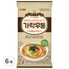 샘표 가락우동, 103g, 6개