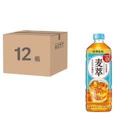 御茶園 麥萃無糖麥茶, 975ml, 12瓶