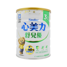 Abbott 亞培 Similac 心美力 舒兒優3號HMO+ 成長配方奶粉，適合1-3歲寶寶，850公克, 850g, 1罐