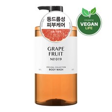 해피바스 오리지널컬렉션 등드름 약산성 자몽 바디워시, 910ml, 1개