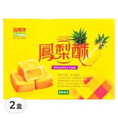 台鳳 鳳梨酥，百年盛名，台灣代表，蛋奶素食, 162g, 2盒