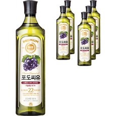 해표 포도씨유, 900ml, 6개