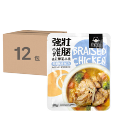 汪喵星球 狗狗90%鮮食主食餐包-強壯雞腿, 150g, 12包