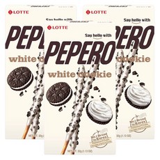 PEPERO 白巧克力餅乾棒，32g, 3盒