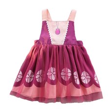 Kori Deer 可莉鹿 防水防髒圍兜衣畫畫衣兼女童公主萬聖節禮服 蘇菲亞 L 號 1入