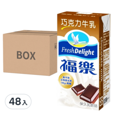 福樂 巧克力保久乳, 200ml, 48入