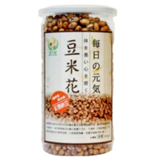 Global Garden 盛花園 豆米花 紅麴納豆, 百分百紅麴加黃金豆穀物發酵, 低溫真空烘培, 口感香脆微鹹, 非基因食品不含動物性脂肪, 330g, 1罐