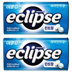 eclipse 易口舒 盒裝薄荷糖, 34g, 2盒