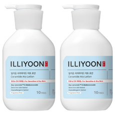 ILLIYOON 一理潤 神經醯胺Ato保濕乳液 無香, 350ml, 2瓶
