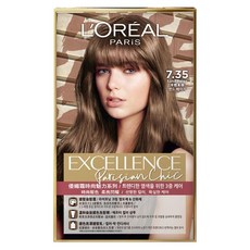L'OREAL PARiS 巴黎萊雅 優媚霜時尚魅力系列染髮霜 7.35 冷焙茶棕, 7.35 冷培茶棕, 1盒
