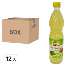 P.K. 檸檬汁 烹調用水 700ml*12瓶/箱裝, 1箱