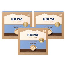 BEANIST EDIYA COFFEE香草拿鐵, 17.5g, 30條, 3盒