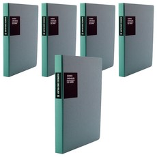 HFPWP 超聯捷 台灣製環保無毒三段式名片簿 NO.232-GN (120入) 5本/組, 1