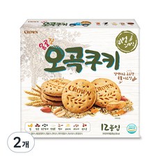 크라운 옹골진오곡쿠키, 288g, 2개