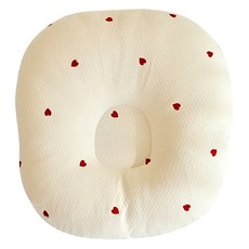 ROTOTO bebe 防溢奶靠枕，愛心圖案, 米白底心型款