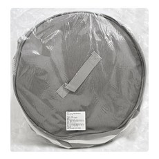 Cbucks 拉鍊式樂高整理箱, 可攤開式設計 圓筒狀造型 灰白條紋, 30 x 33cm, 灰色, 1個