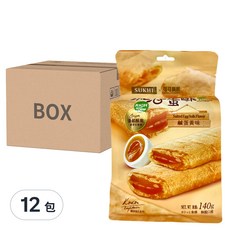 SUKHI 流芯蛋酥 鹹蛋黃味 12包 Set, 140g, 卡滋口感, 1盒