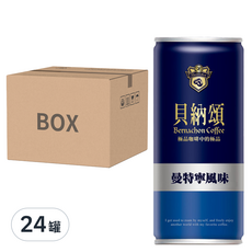 貝納頌 曼特寧咖啡, 210ml, 24罐
